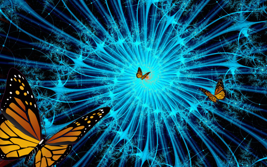 fractal art to depict timeless reincarnation