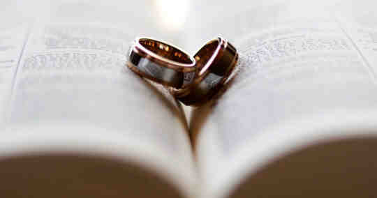 two rings on a book