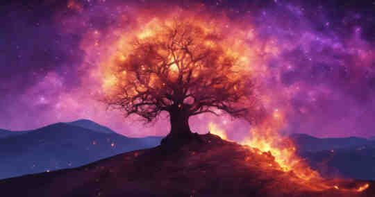 dream of a burning tree meaning featured image